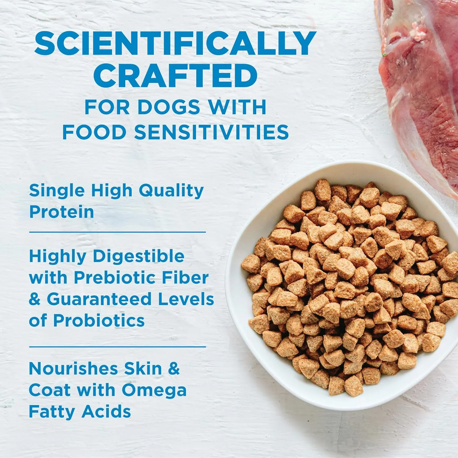 Wellness Simple Limited Ingredient Dry Dog Food for Sensitive Stomachs, Supports Skin & Coat, Grain Free, Natural, Healthy Weight Salmon & Peas Recipe, (24-Pound Bag)