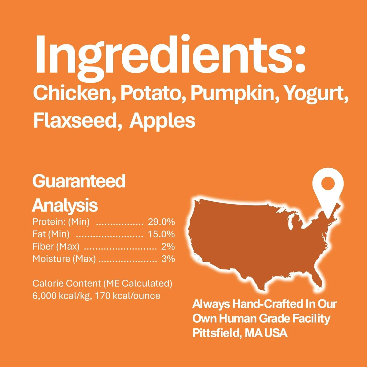 Whole Life Pet Human Grade Probiotic Dog Treats - Pumpkin & Yogurt  Easy Digestion, Firmer Stool, Sensitive Stomachs - Made in The USA (Pack of 2)
