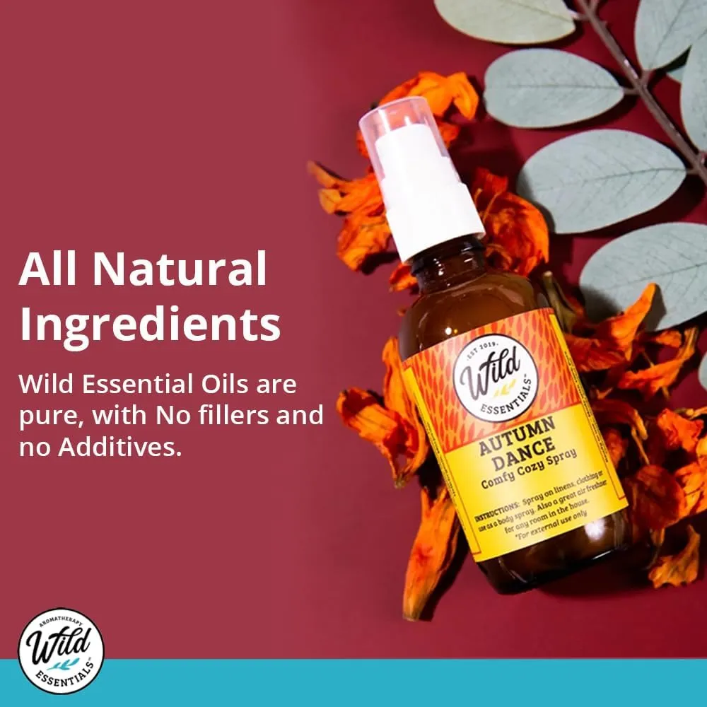 Wild Essentials All Natural Essential Oil Sprays, 2 Ounce, 60ml, Organic Witch Hazel, Aromatherapy, Made in USA