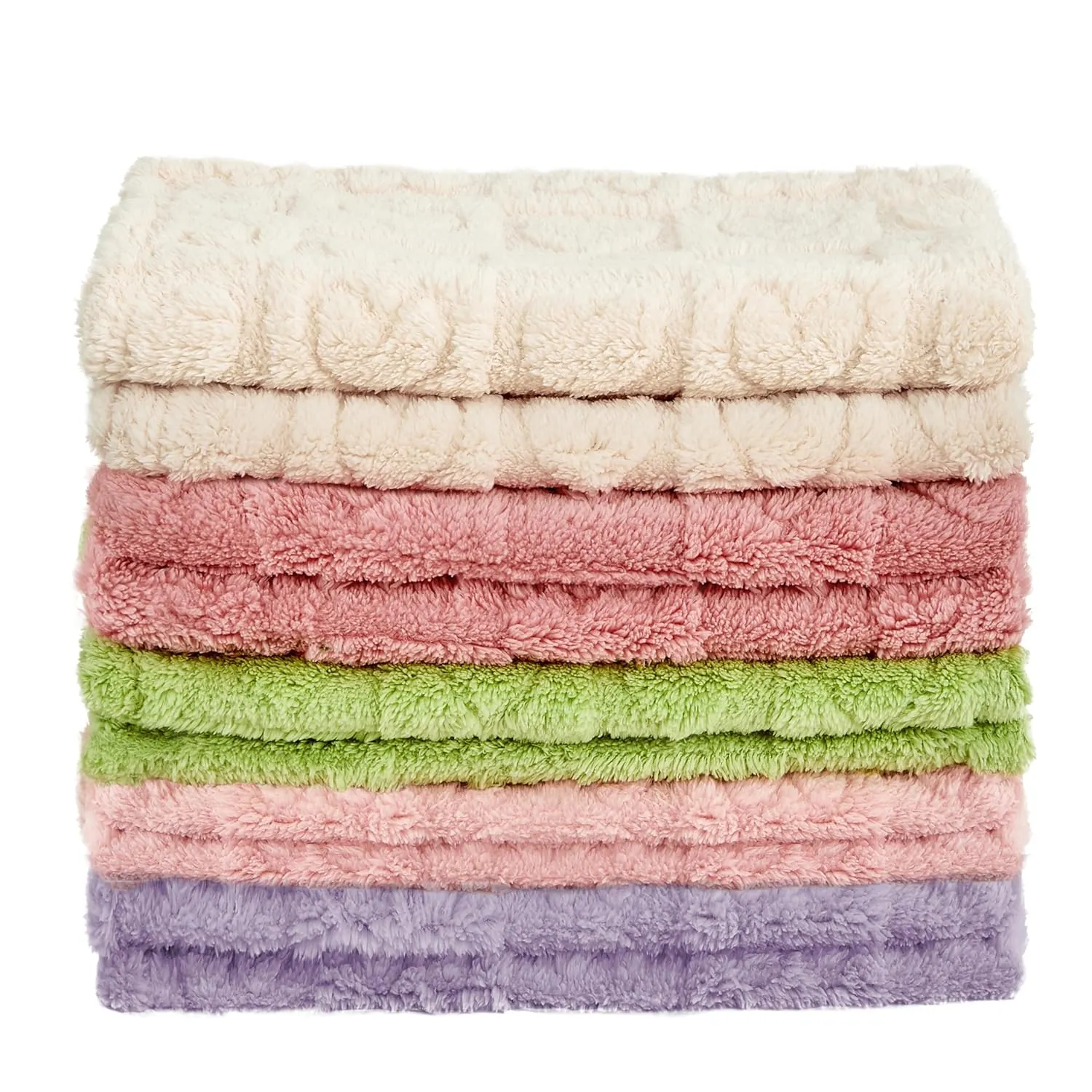 Yurhap Fleece Baby Blanket Heart Checkered Blanket, Ultra Soft Cozy Baby Blankets for Girls Boys, Fluffy Infant Toddler Newborn Receiving Blankets for Crib Stroller 3040 (Dark Pink)