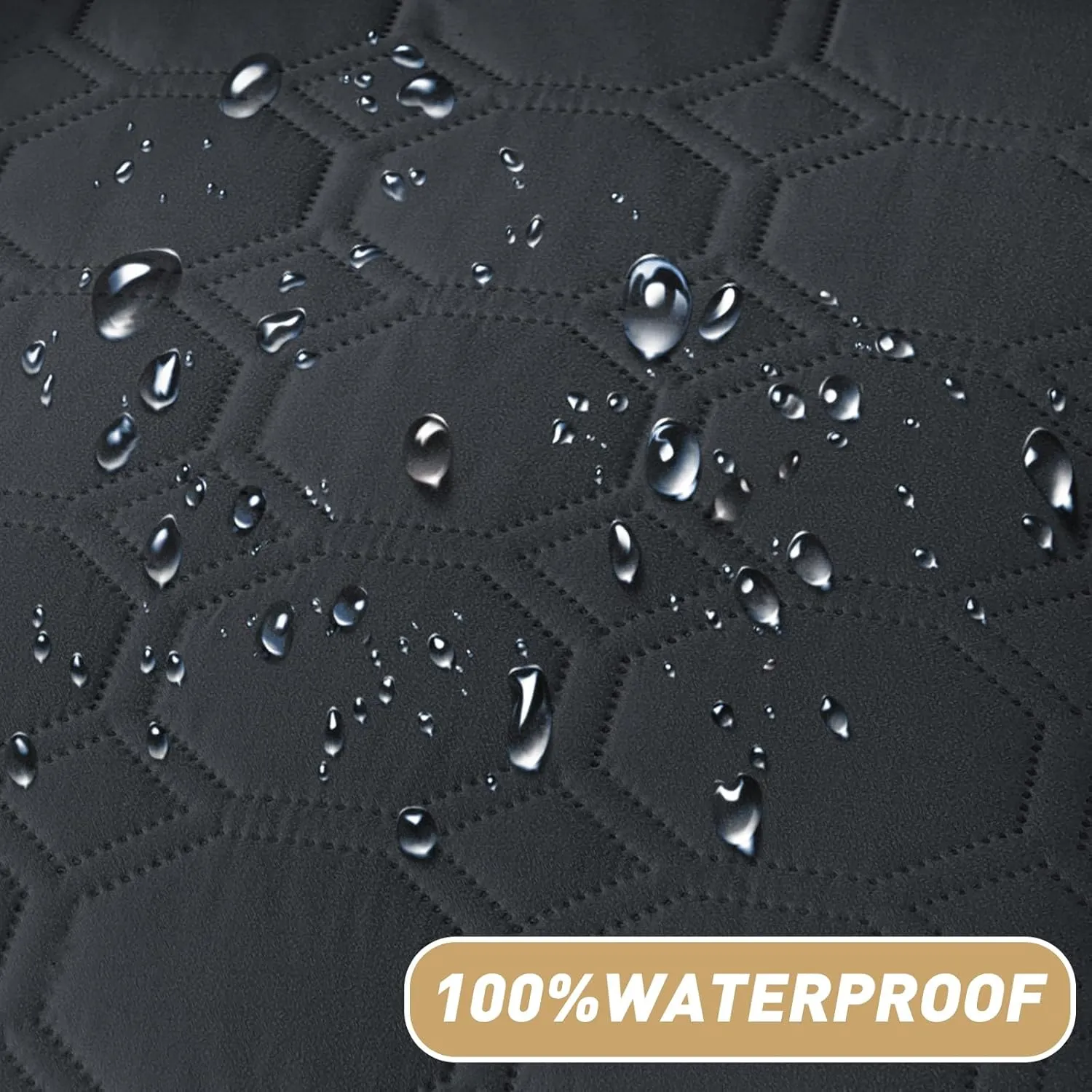 ZNSAYOTX Ultimate Cozy Blankets (68"x82") 100% Waterproof Bed Mat Blanket for Dog Pets, Couch Sofa Protector with Non-Slip Back Washable Durable, Pee Scratch Proof Easy to Clean (Black)